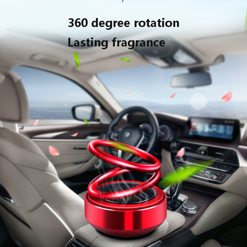 Solar Auto Rotation Car Air Freshener Perfume Seat - CJdropshipping