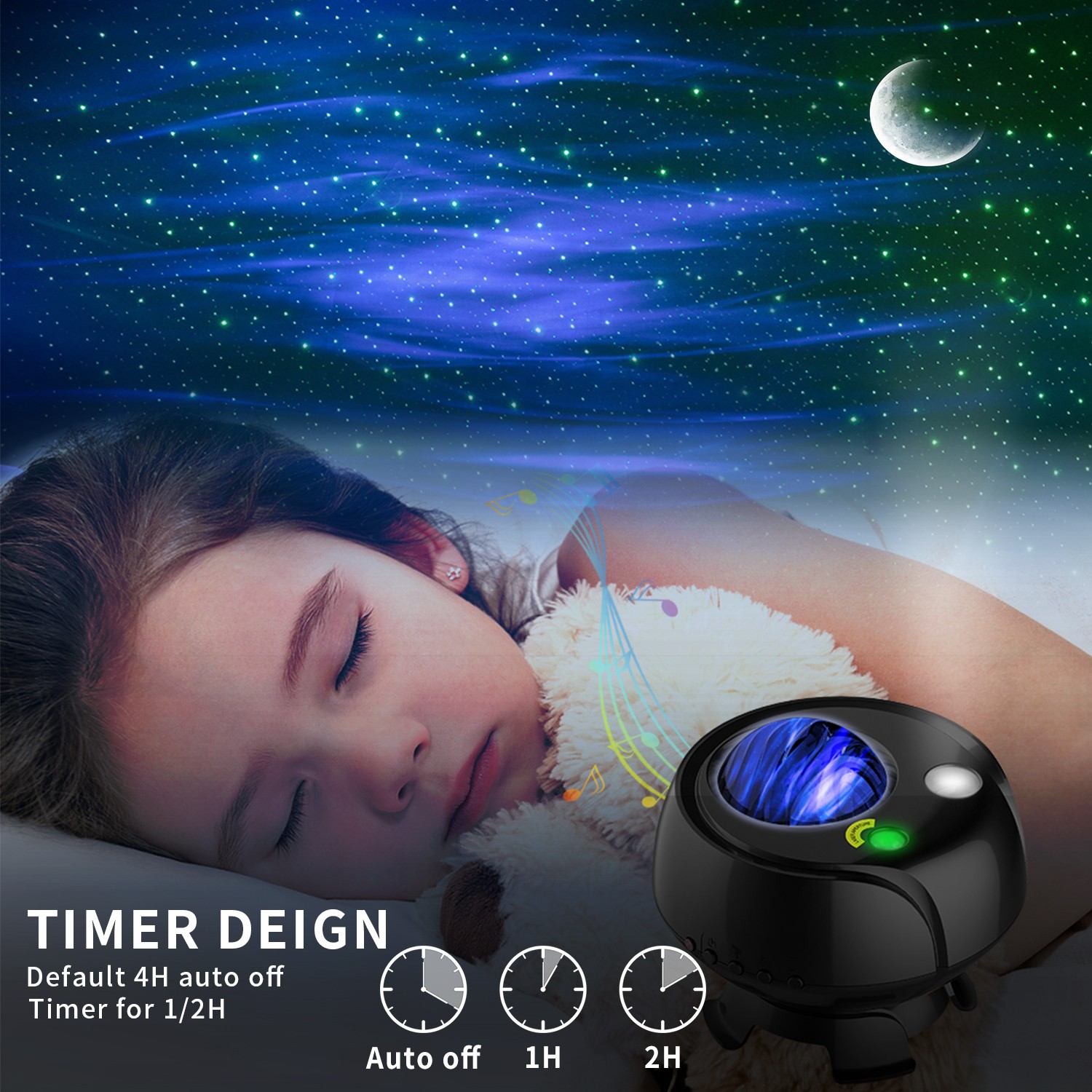 Led Northern Lights Star Sky Projection Light Usb Laser Light Effect Light  Full Sky Star Night Light Bedroom Timed Atmosphere - Stage Lighting Effect  - AliExpress