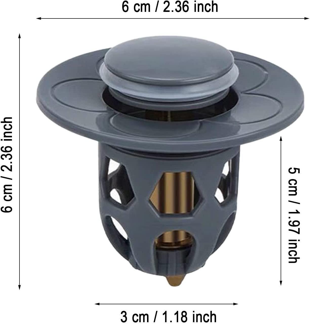 Dropship 1pc Drain Stopper Pop-Up Bounce Core Basin Drain Filter