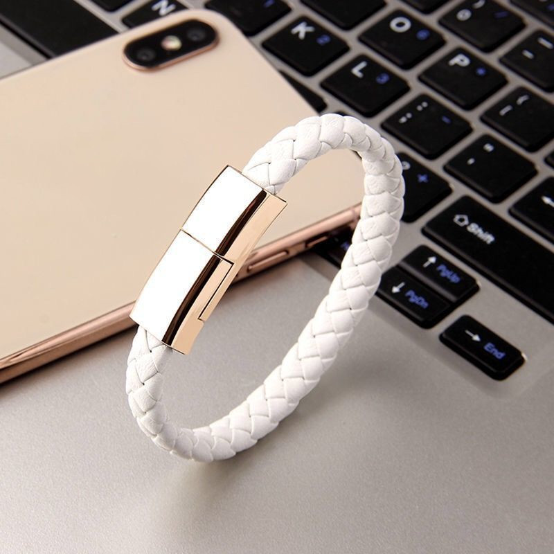 Dropship ANSTY Portable Braided Leather Charger Cord Smart USB Charging  Cable Bracelet Cord For Android IPhone Phone to Sell Online at a Lower  Price