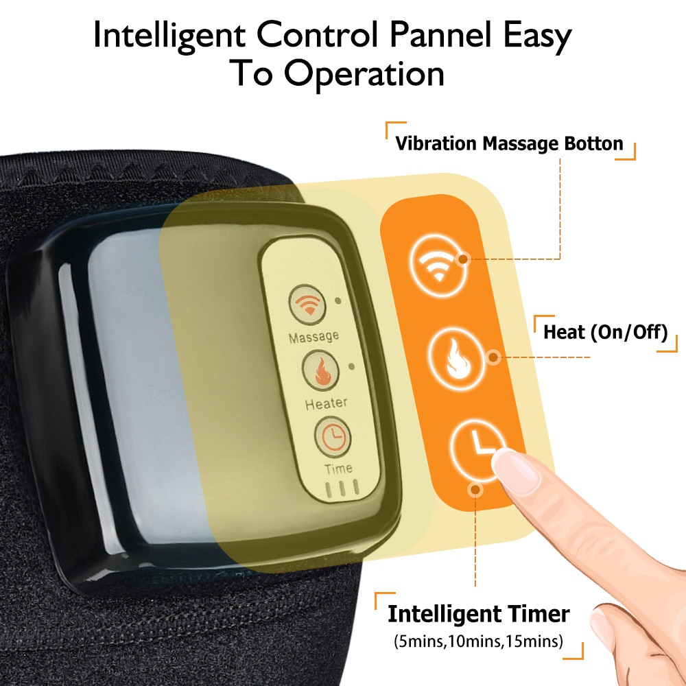 Leg Massagers Electric Heating Knee Massager Far Infrared Joint  Physiotherapy Elbow Knee Pad Vibration Massage Knee Pain Relief Health Care  230923 From Zhong06, $34.15