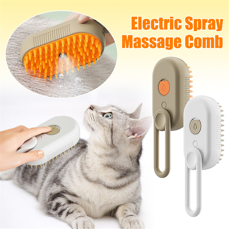 Dropship Pet Dog Shampoo Massager Brush Cat Massage Comb Grooming