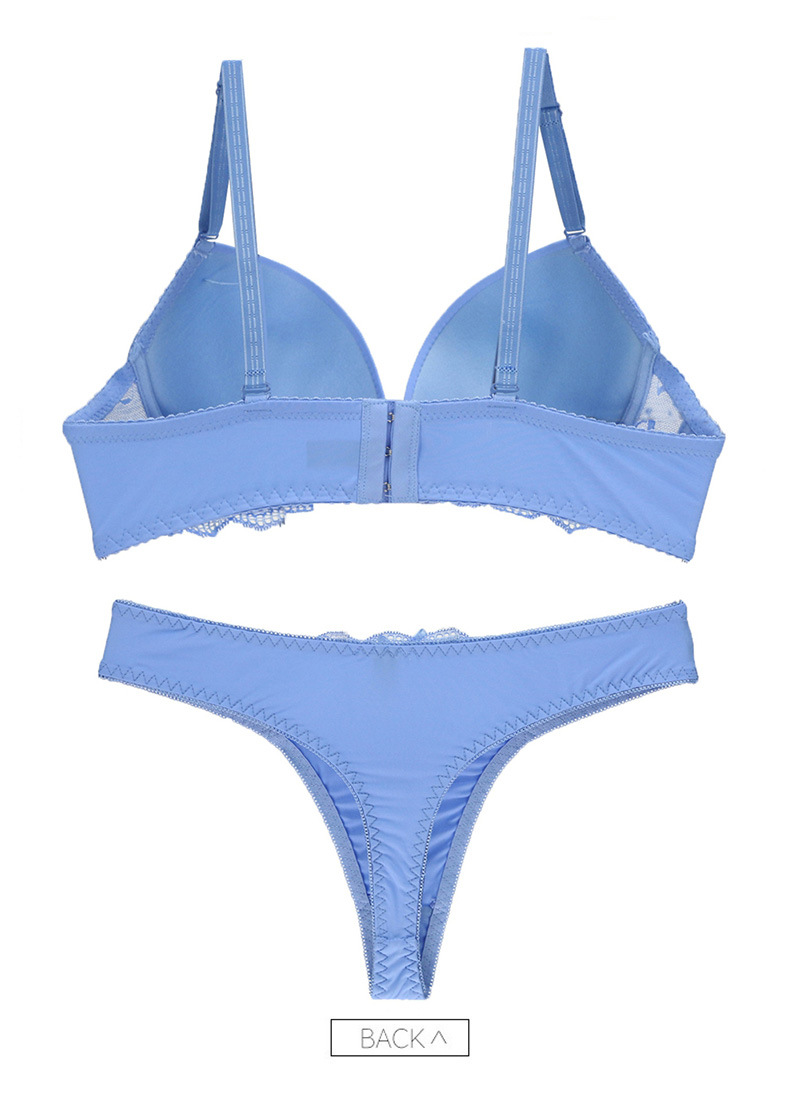  LANREN Women's Bra Large Size Bra Solid Color Deep V Lingerie  Tie Single Bra Gathered (Color : Blue, Cup Size : 80C) : Clothing, Shoes &  Jewelry
