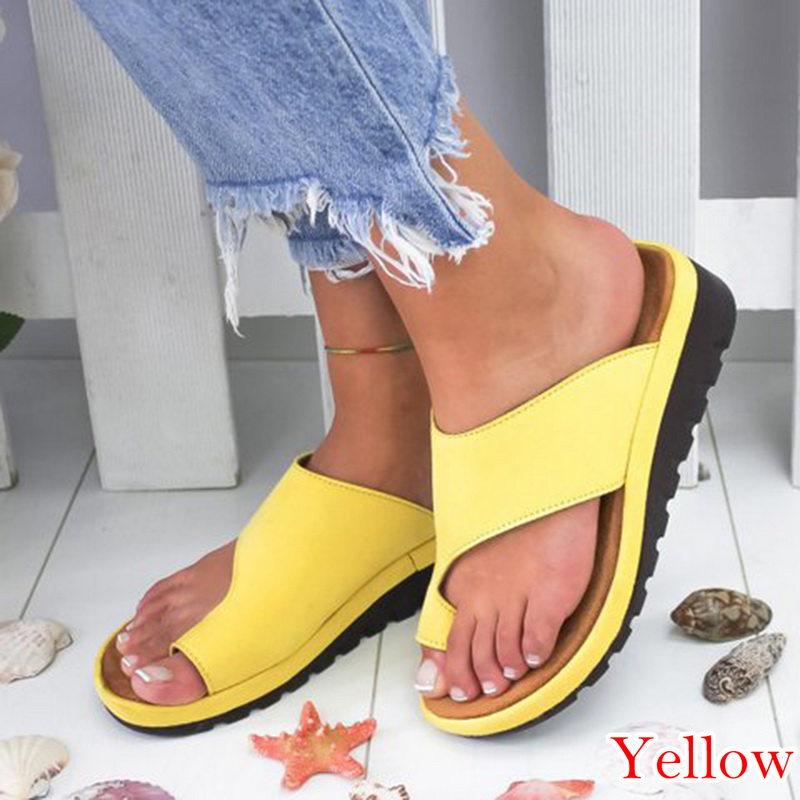 Fashion Feet Handmade Flat Casual Flip-Flop Solid Pattern Women Sandals  Yellow Colour, Fashion Feet Ladies Chappals, Slipper For Girls, Ladies  Slippers