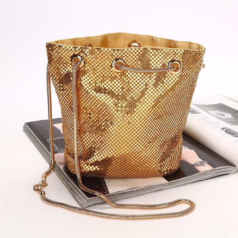 Stylish Sequin Drawstring Evening Bag With Diamonds CJdropshipping