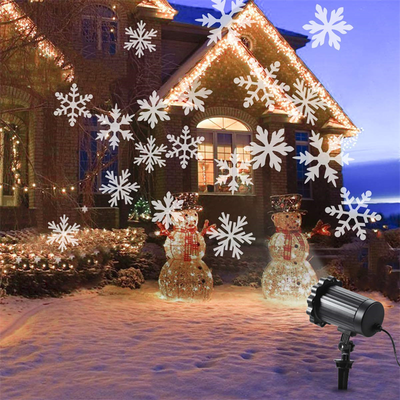 Dropship Outdoor Waterproof Christmas Snowflake LED Projector