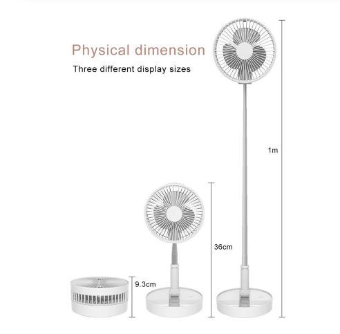 Mini-Ventilateur Rechargeable Portable Mini-Fan - Chargeur de Téléphone -  Sodishop