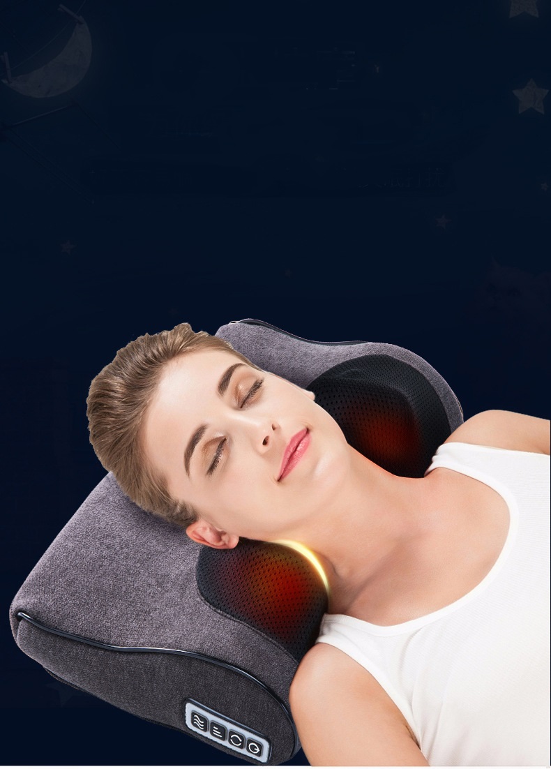 Dropship Back Neck Massage Pillow Thermotherapy Kneading Manipulation Massager  Car Massage Pillow to Sell Online at a Lower Price