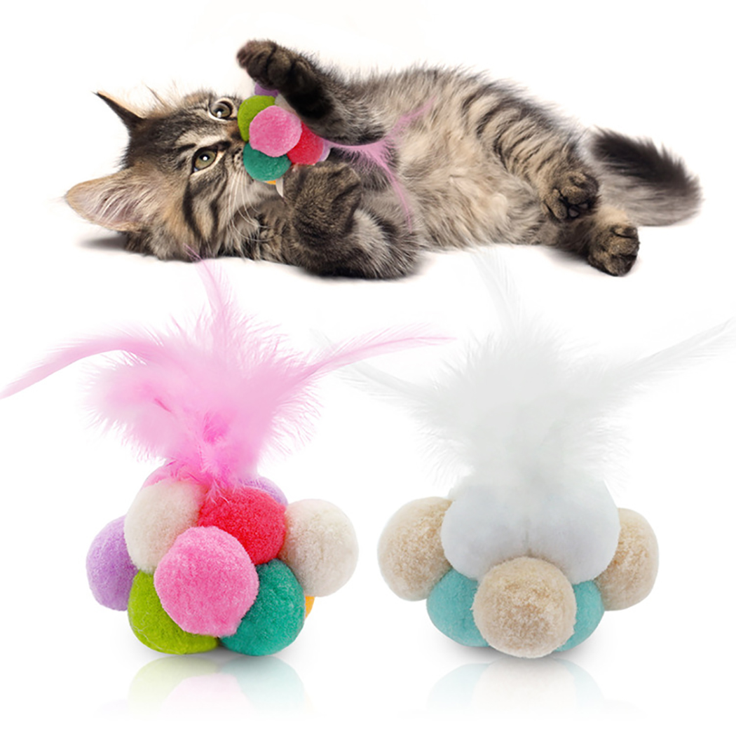 Pet Toy Scratching Tickle Cats Hair Brush Funny Cat Toy as seen on