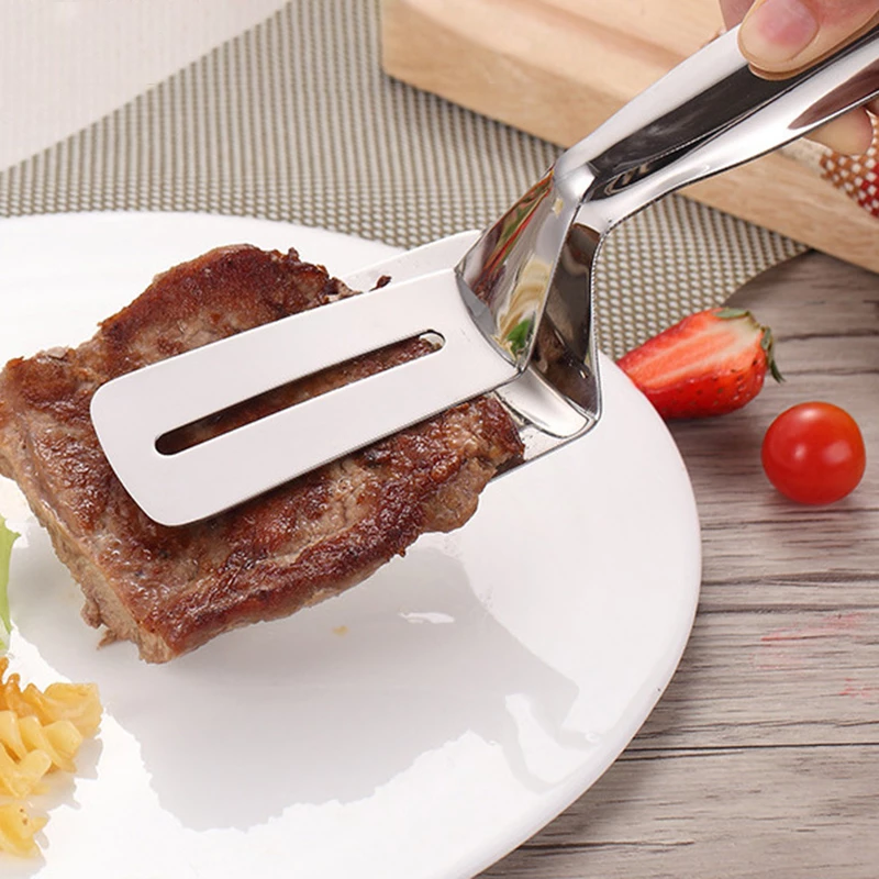 Stainless Steel Barbecue Tong Fried Steak Shovel Fried Fish Shovel BBQ ...