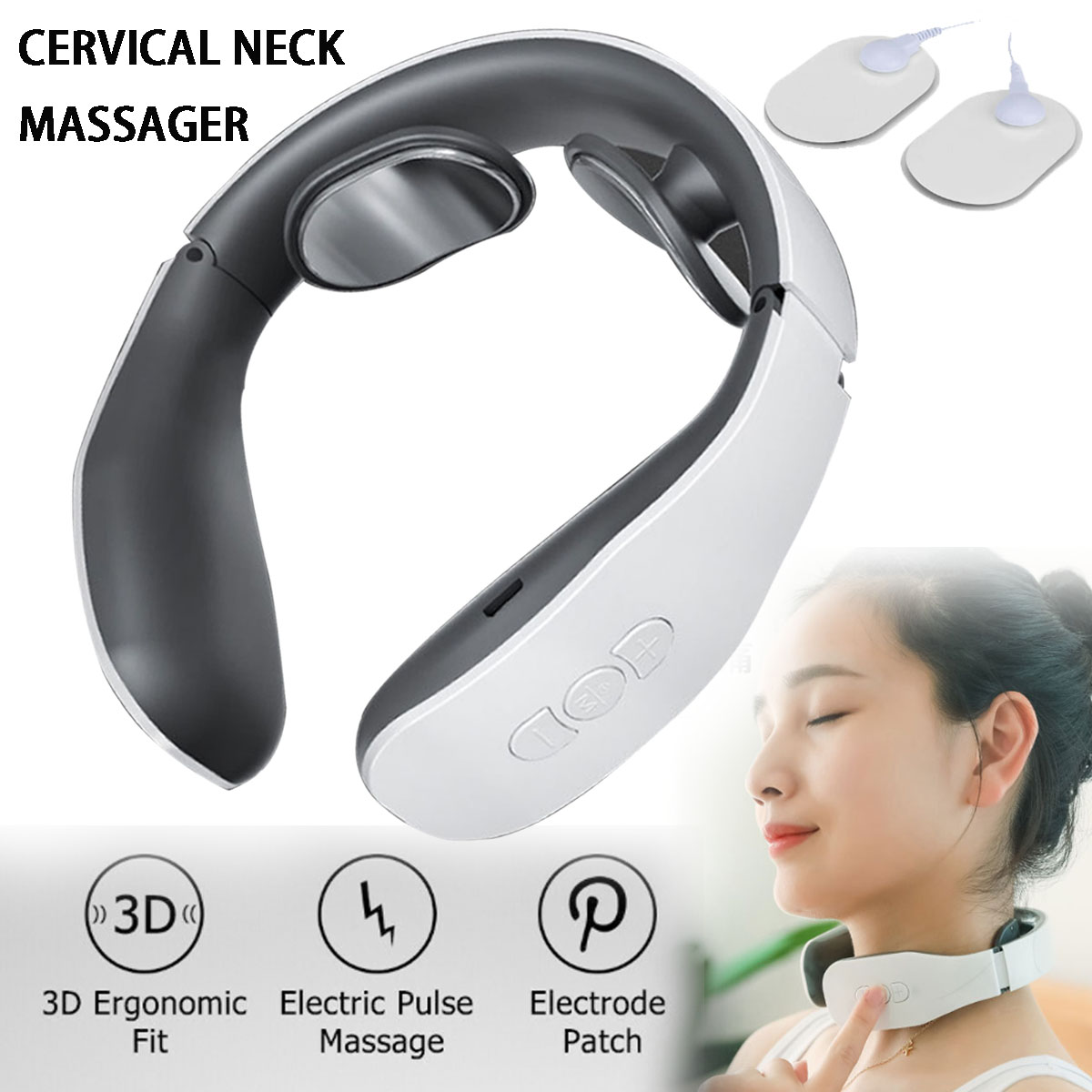 New Neck Massager Shoulder With Heat For Pain Relief Deep Tissue Electric Kneading  Massager Health Supplies - CJdropshipping