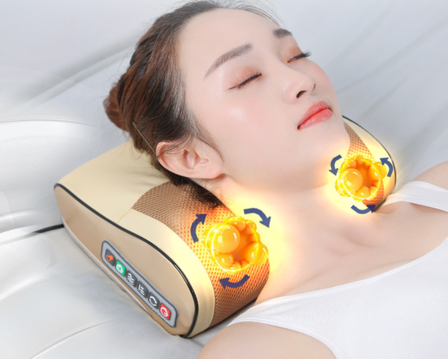 Dropship Back Neck Massage Pillow Thermotherapy Kneading