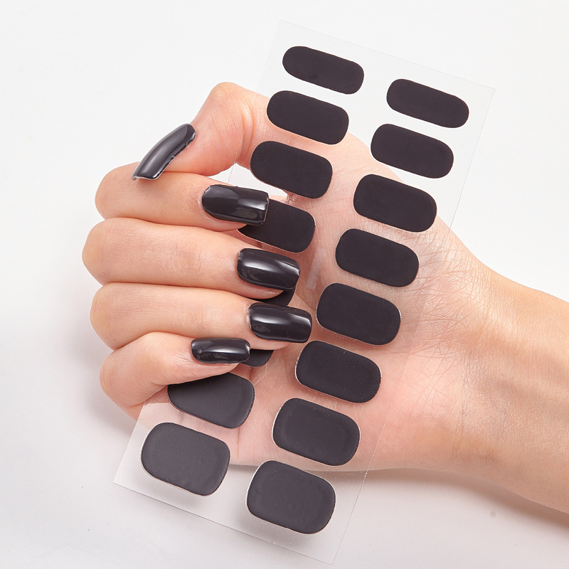 Nailart Sticker Pure Solid Color Self Adhesive Nail Sticker Nail Sticker set Nai