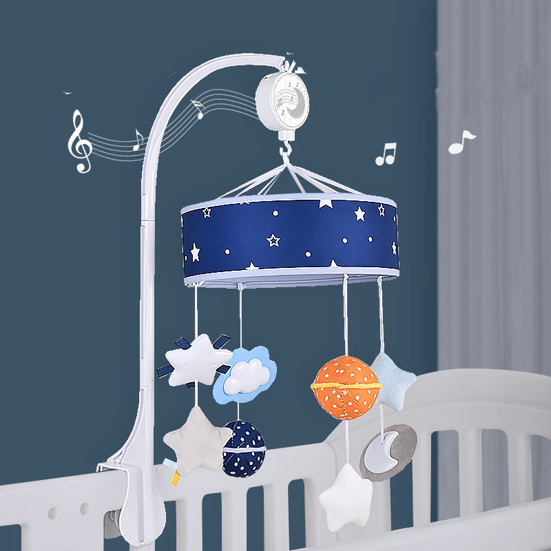 Baby Bed Mobile with Music and Star Design - MAMTASTIC