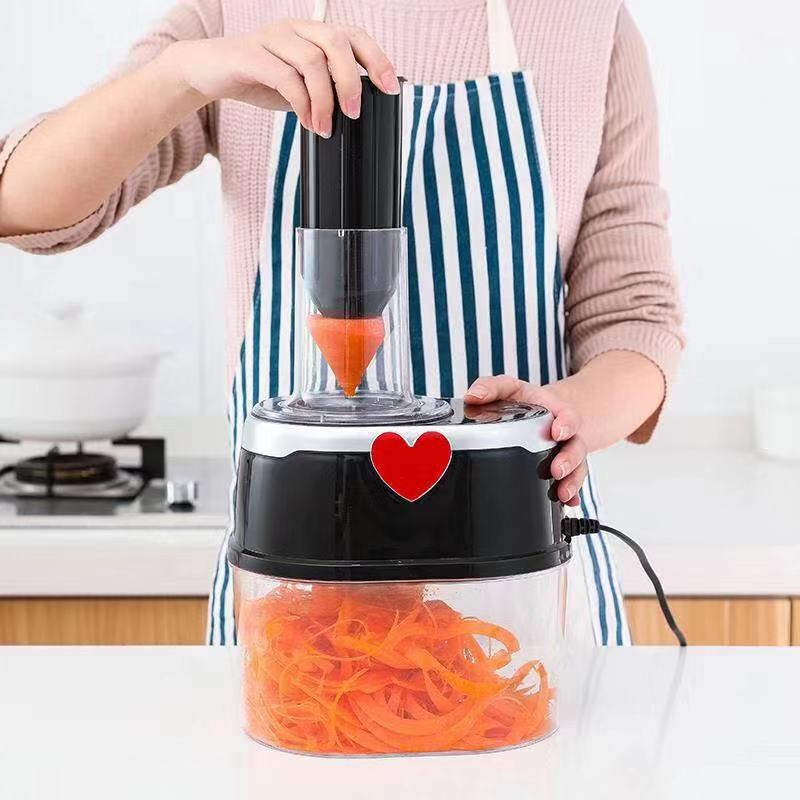 Dropship Multifunctional Electric Vegetable Slicer Kitchen Fruit Salad  Cutter Carrot Potato Chopper Cutting Machine Stainless Steel Blade to Sell  Online at a Lower Price