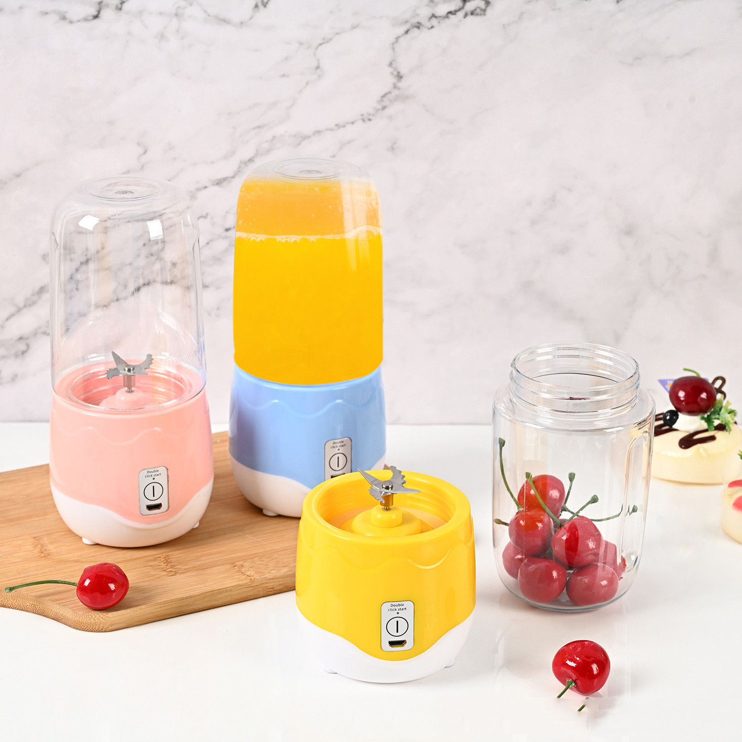 Portable Blender Home Mini Fruit Juicing Cup Kitchen Gadgets -  CJdropshipping