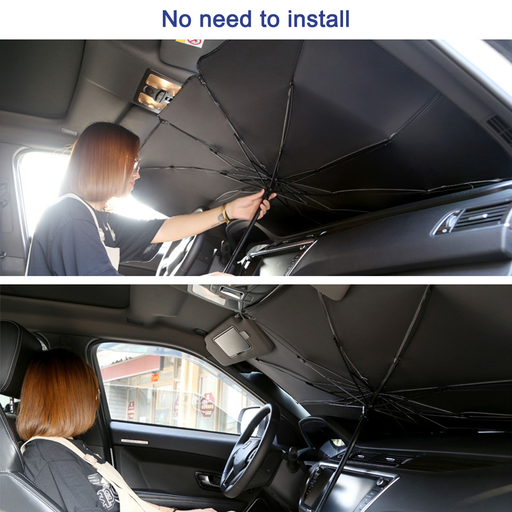 Foldable Car Windshield Sun Shade Umbrella UV Protection Heat
