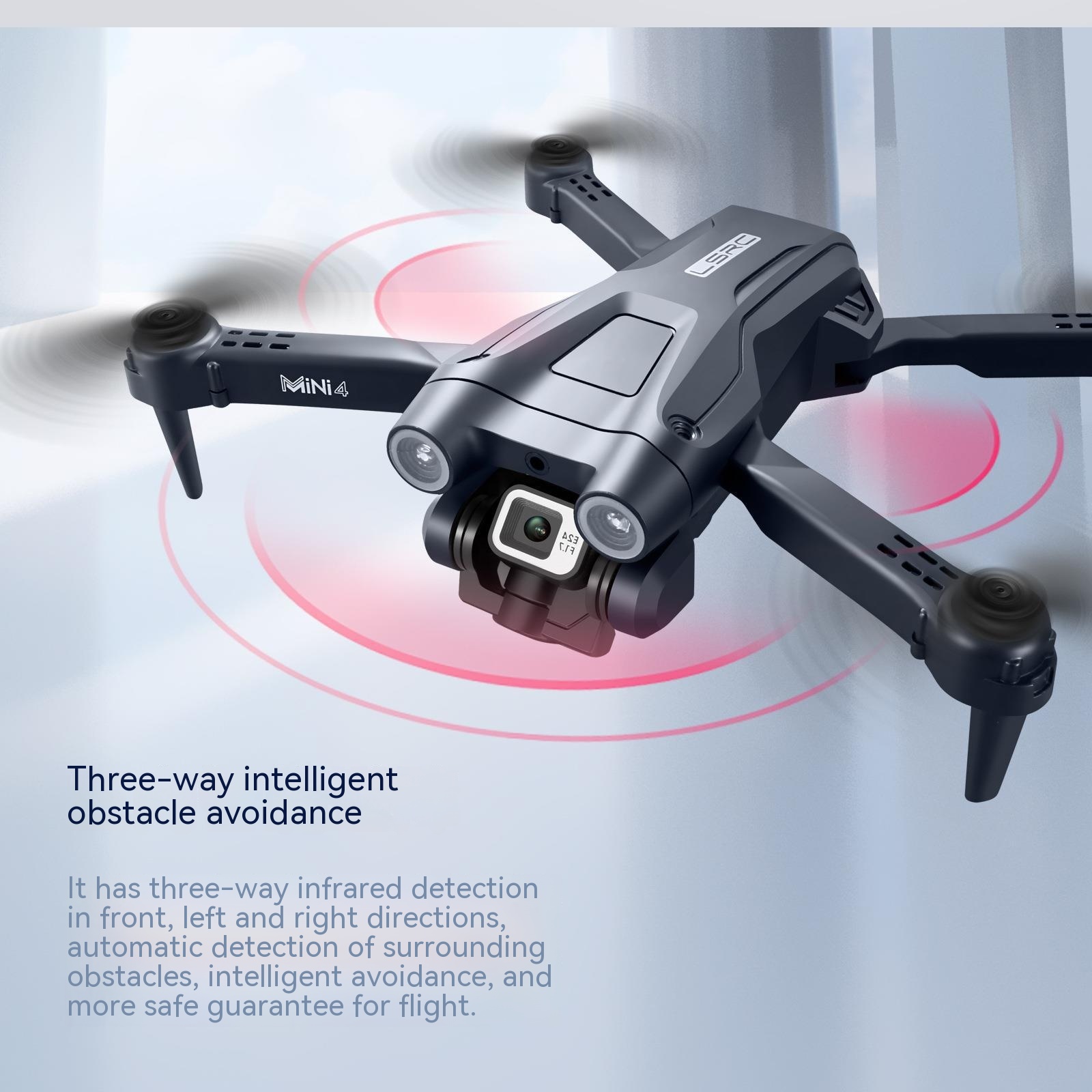 Drone HD con control remoto 4K - Variante negra