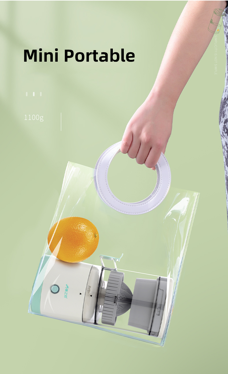 Portable Slow Juicer with Pulp Separator, Multifunctional