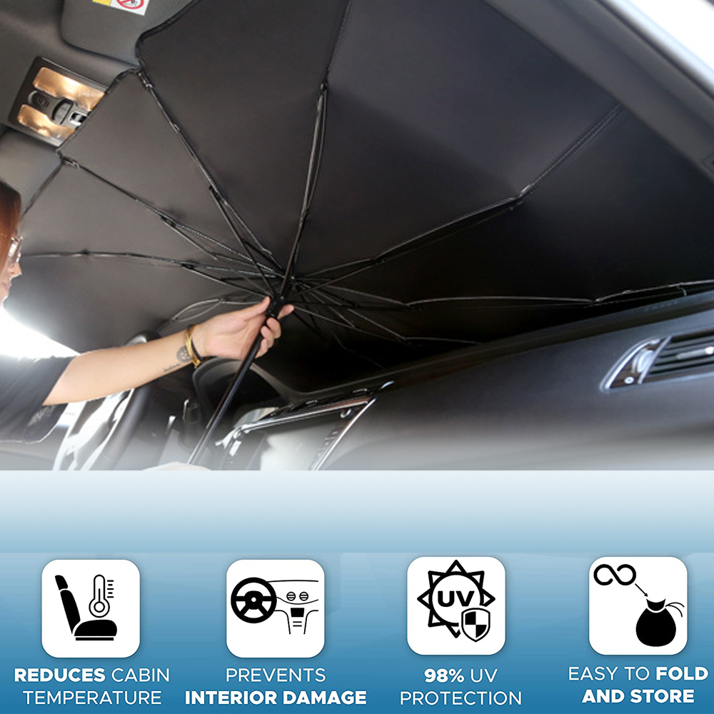 Car Windshield Sun Shade Umbrella. Car Front Shield Sun Shade Heat