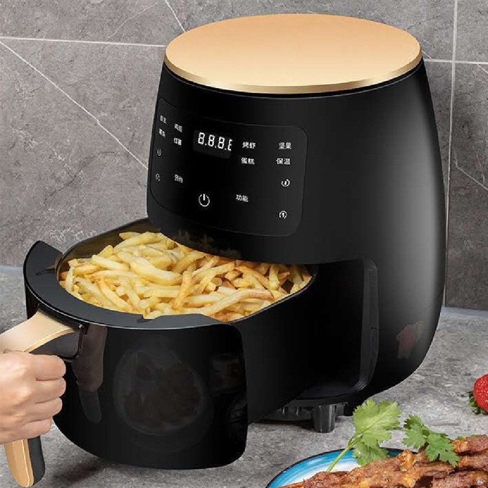 1pc 6l Air Fryer With European Standard Plug, 8-in-1 Multi