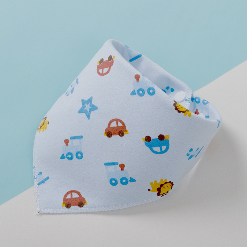 Triangle Scarf Bib for Children Double-sided Saliva Towel - MAMTASTIC