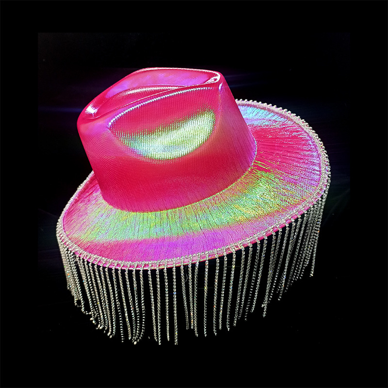 Western Diamond Tassel Illusion Cowboy Hat CJdropshipping