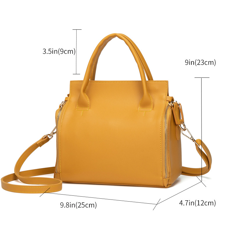 Women solid cosmetic handbag capacity bag multifunction best sale crossbody bag