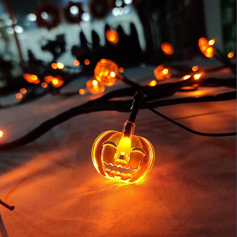 Dropship Halloween Pumpkin String Lights, Holiday LED Lights For