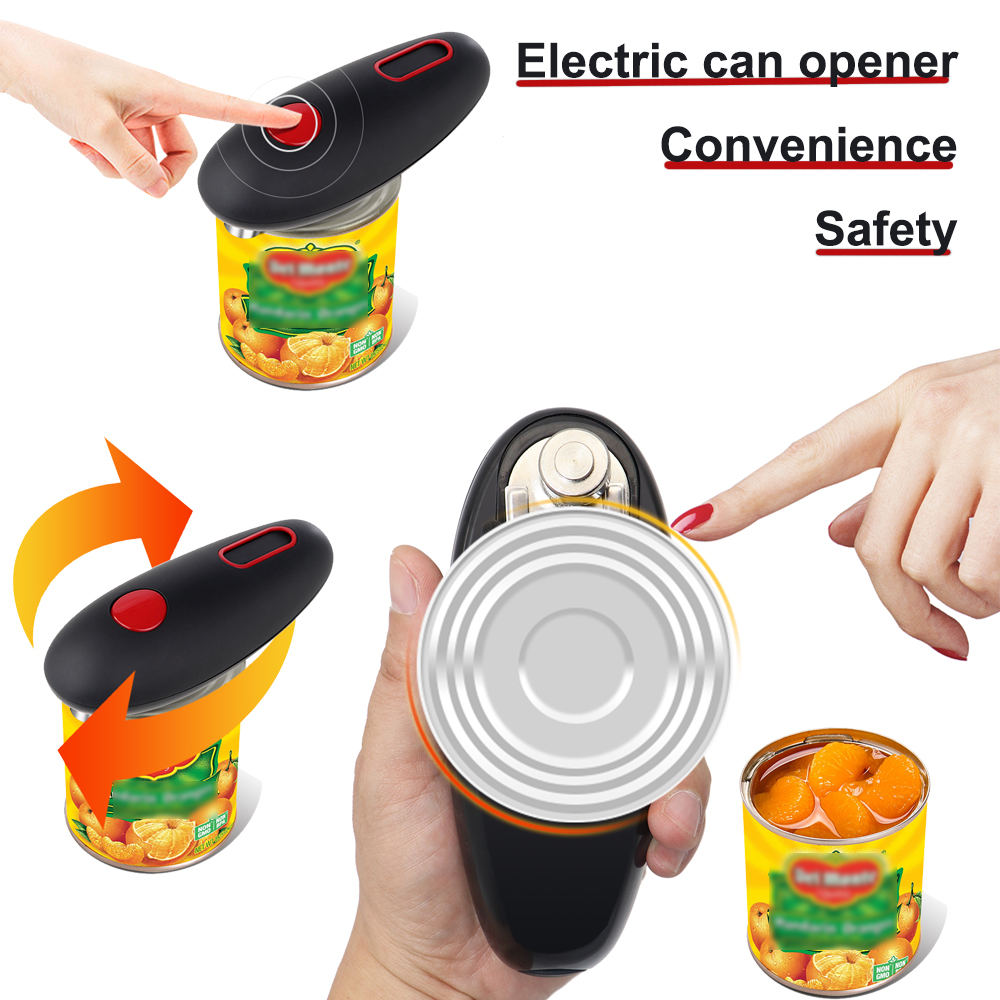 Electric Can Opener Battery Operated Handheld Jar Tin Opener One