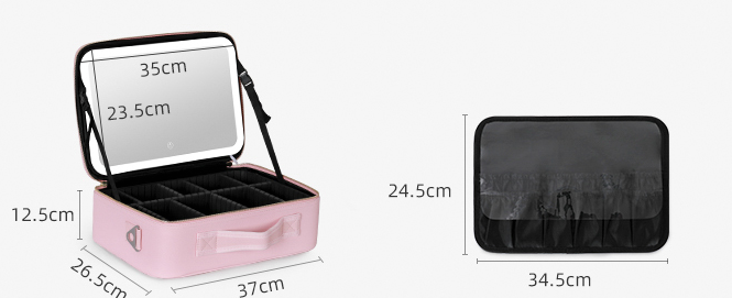 Large Capacity Travel Cosmetic Bag - Portable Makeup Bags for