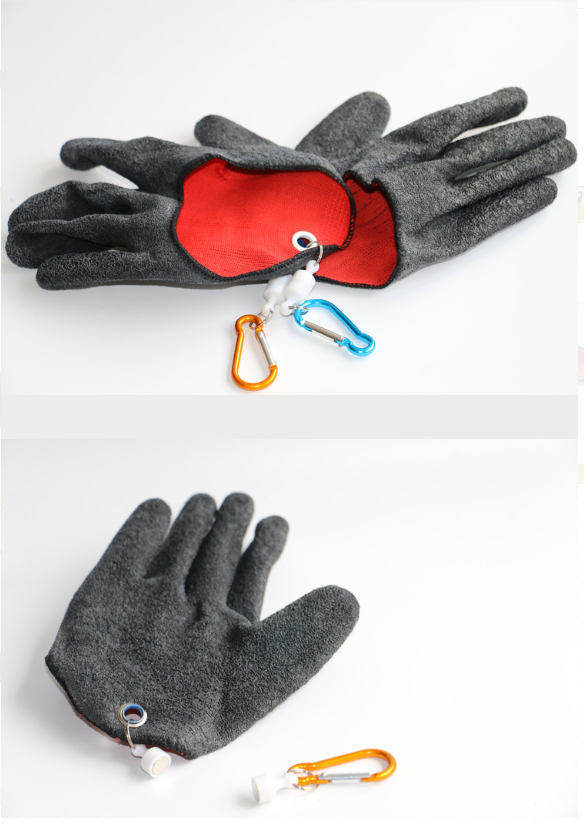 Thickened Fishing Gloves Waterproof Puncture-Resistant Fish Catching Gloves  with Magnet Hook - Right Hand Wholesale