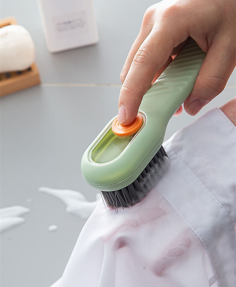 Buy Cribking Soap Dispensing Cleaning Brush with Handle Scrubbing Reusable  Washing Shoe for Shoes Clothes Multifunctional Liquid Box, Household Soft  Fur Brush, Long Press Online at Best Prices in India - JioMart.