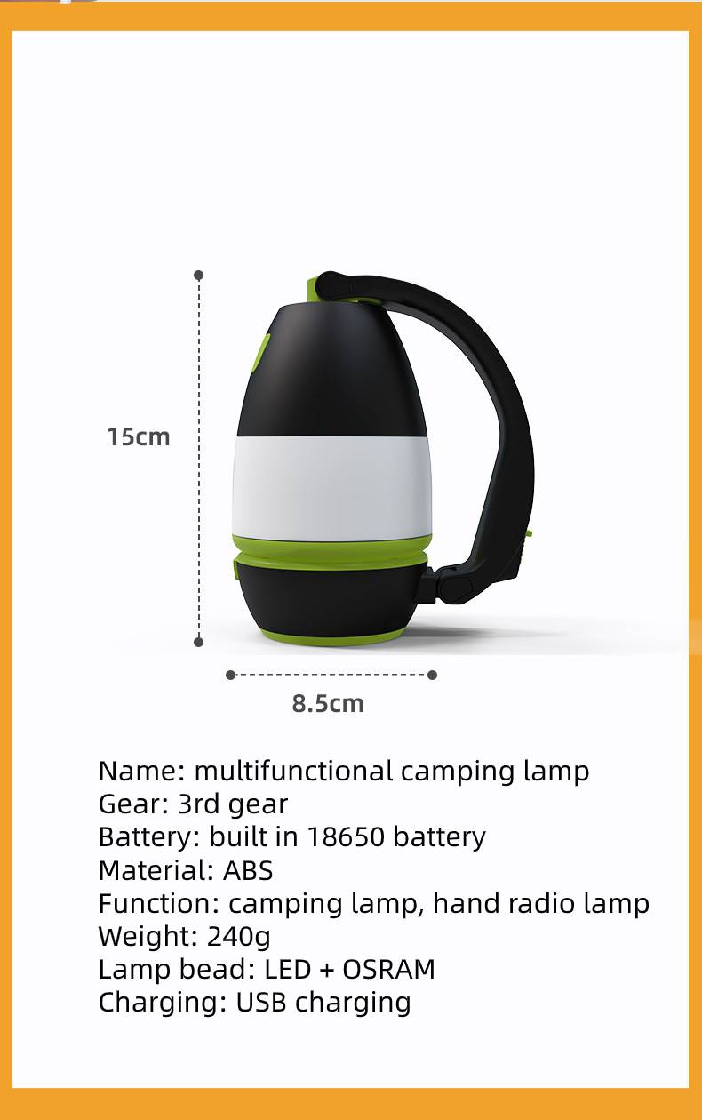 18650 Lantern Newest Camping Light Solar Outdoor USB Charging tent Lamp  Portable Night Emergency Bulb Flashlight for Camping