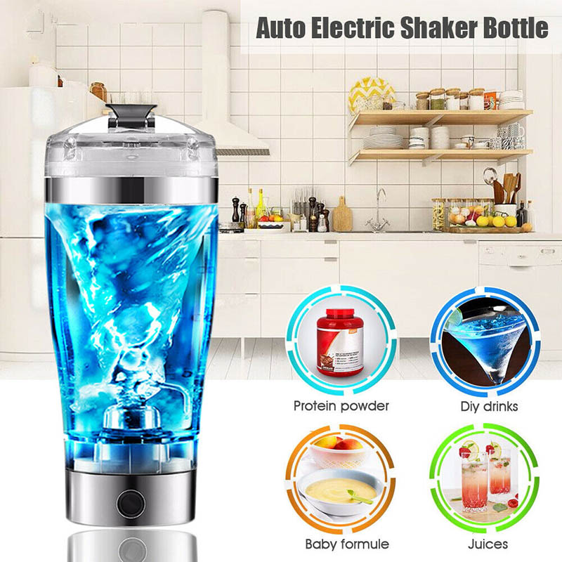 Coffee Boy Sports Shaker Bottle For Water Egg Whey Protein Blender Bottle  Lazy Electric Stirring Bottle Automatic Cup 380ml