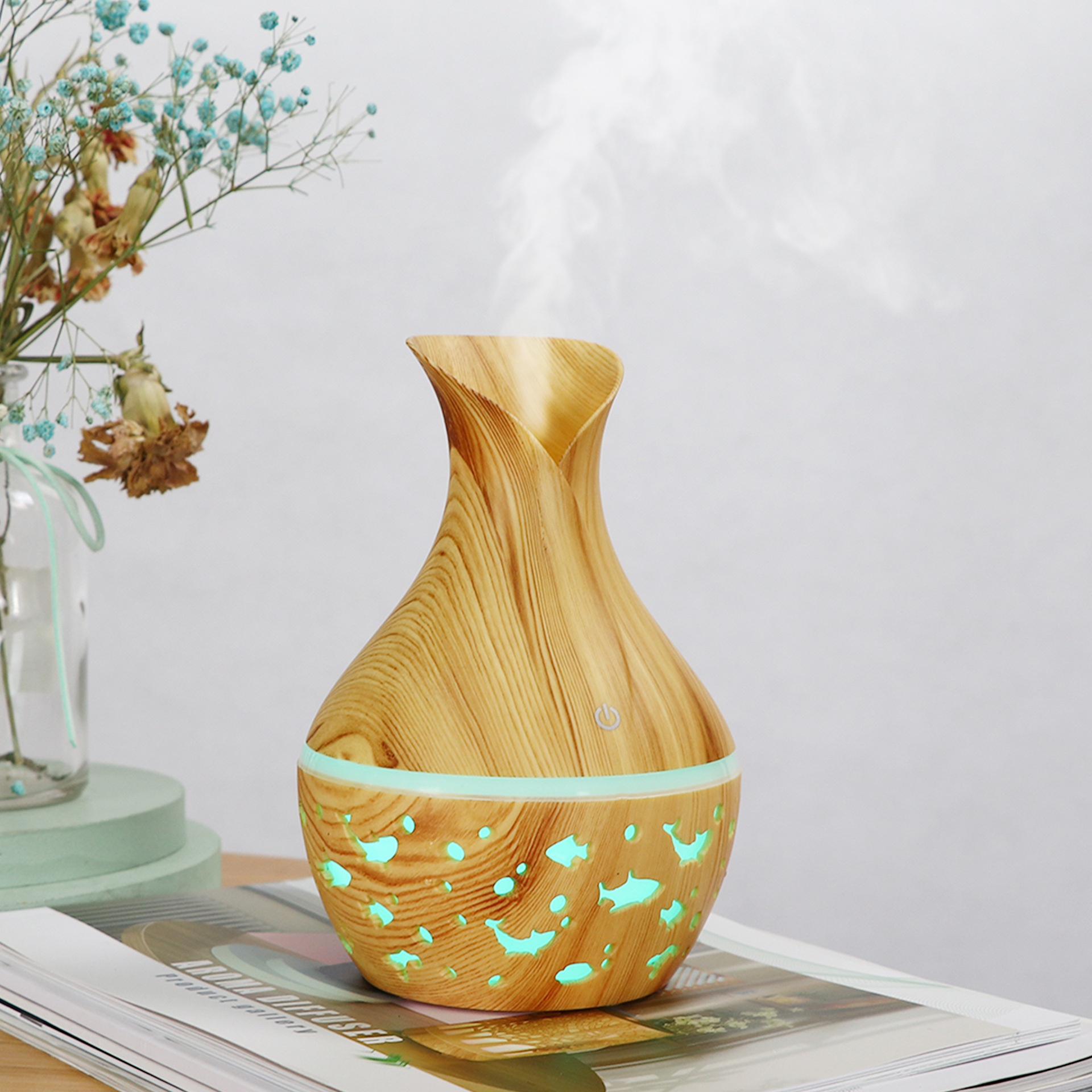 Anti-Gravity Humidifier With Clock Water Drop Backflow Aroma Diffuser, Anti  Gravity Air Humidifier Aromatherapy Levitating Water Droplet,Ultrasonic