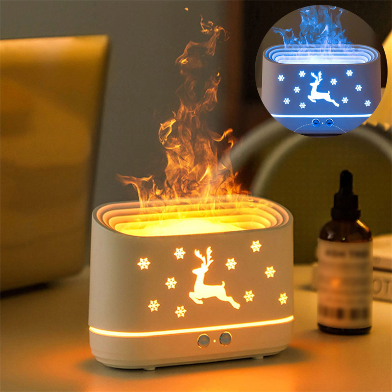 Dropship Aroma Diffuser Flame Light Mist Humidifier Aromatherapy Diffuser  With Waterless Auto-Off Protection For Spa Home Yoga Office to Sell Online  at a Lower Price