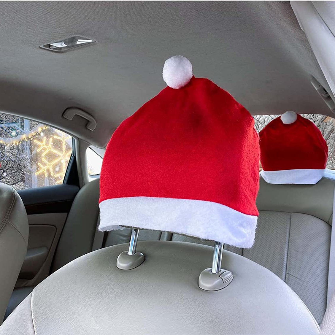 Christmas Car Chair Covers Christmas Day Decorations CJdropshipping