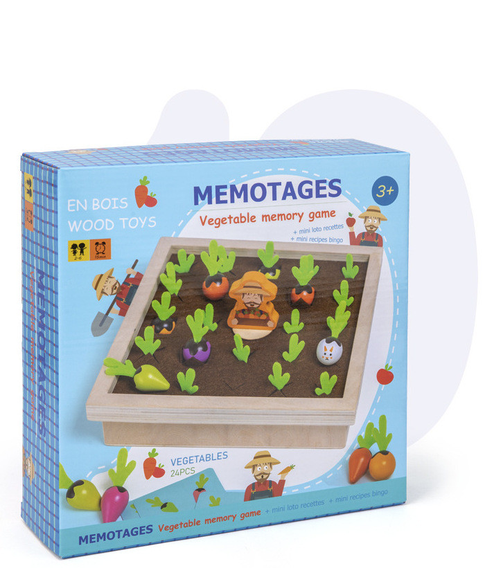 Wooden Vegetable Memory Game - MAMTASTIC