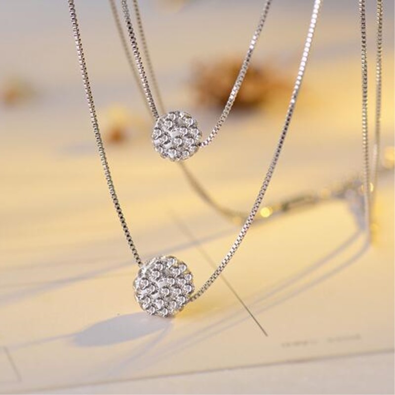 Diamond Cut Ball Necklace – Opulenza Designs Jewelry