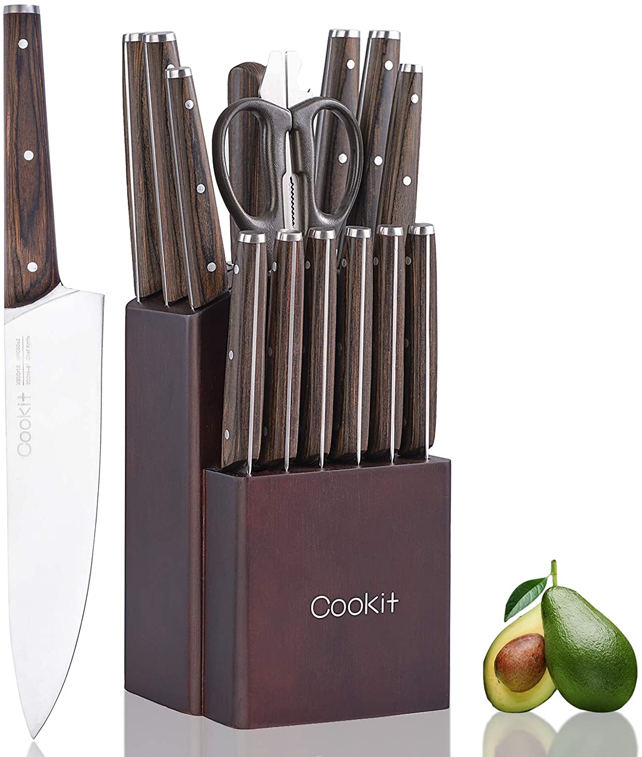Dropship Kitchen Knife Set; LapEasy 15 Piece Knife Sets With Block Chef  Knife Stainless Steel Hollow Handle Cutlery With Manual Sharpener to Sell  Online at a Lower Price