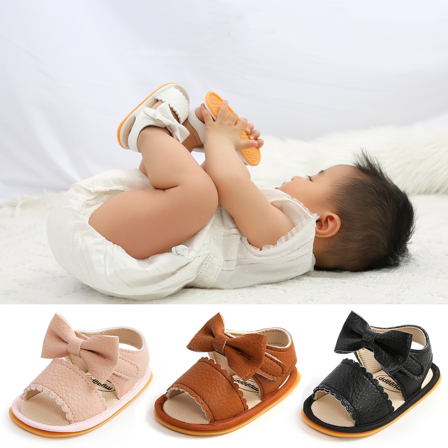 Baby Shoes Learning To Walk Bow CJdropshipping
