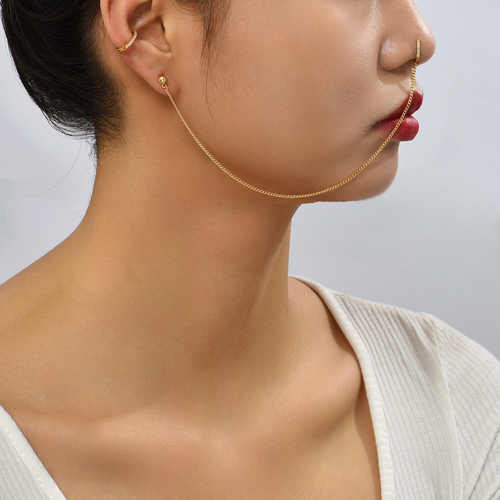 Best Deal for KESYOO Nose Ring Golden Piercing Body Jewelry Alloy Nose |  Algopix