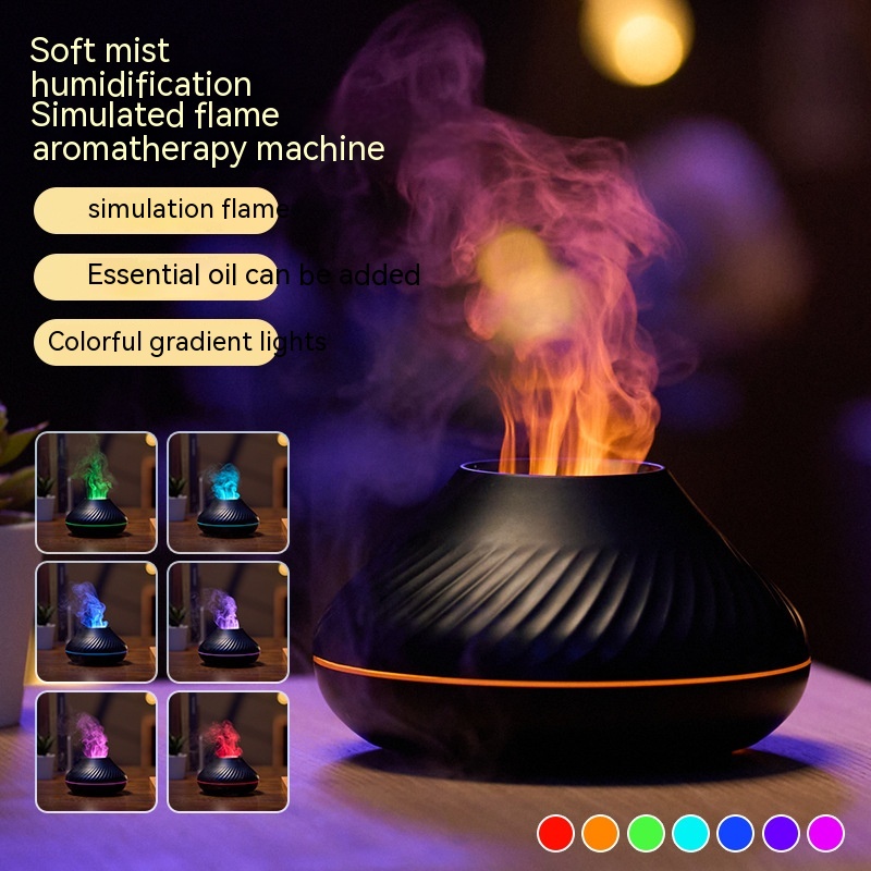 USB Household Small Colorful Flame Aroma Diffuser - CJdropshipping