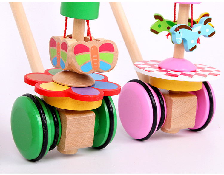 Wooden Rotary Push Walking Toy for Toddlers - MAMTASTIC