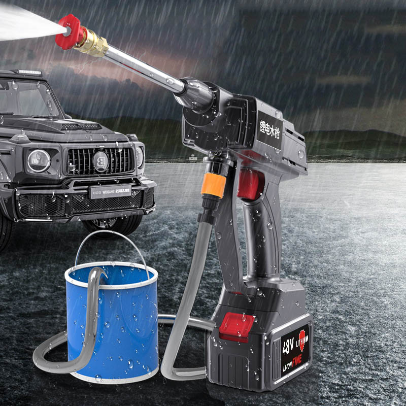 Kaufe 1800 W Akku-Wasserstrahl-Hochdruck-Autowaschpistole, 85 Bar,  elektrische Autowaschanlage, tragbare Waschwasserpistole, Spray