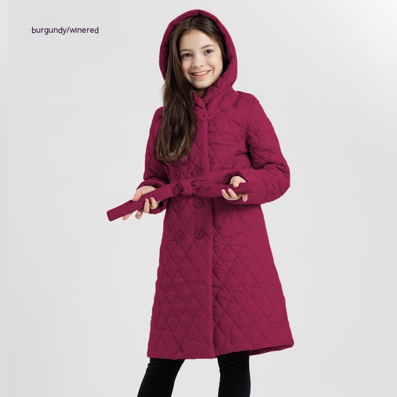 Long Coat Standup Collar Cottonpadded Clothes Warm And Windproof
