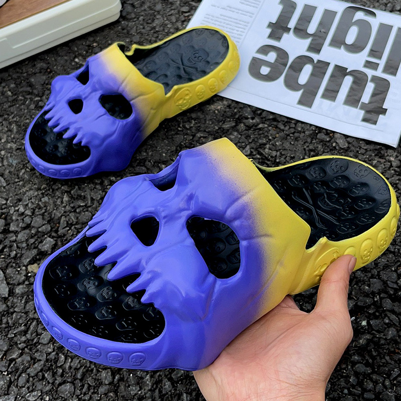 Skull slippers hot sale