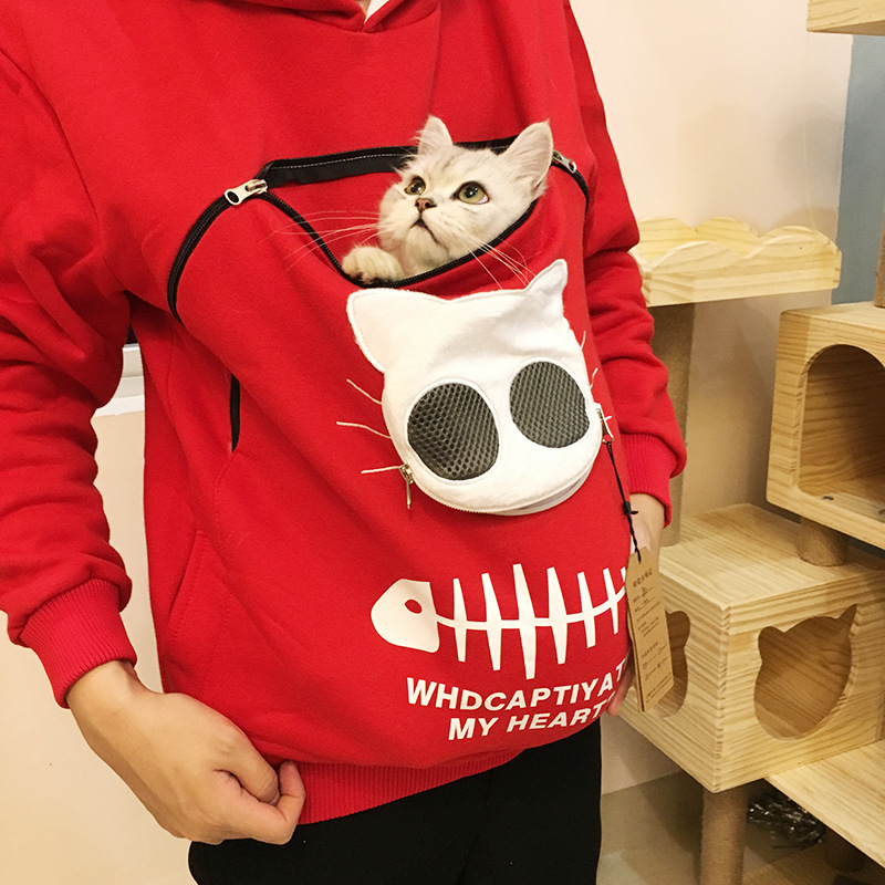 Sweatshirt with cat design sale