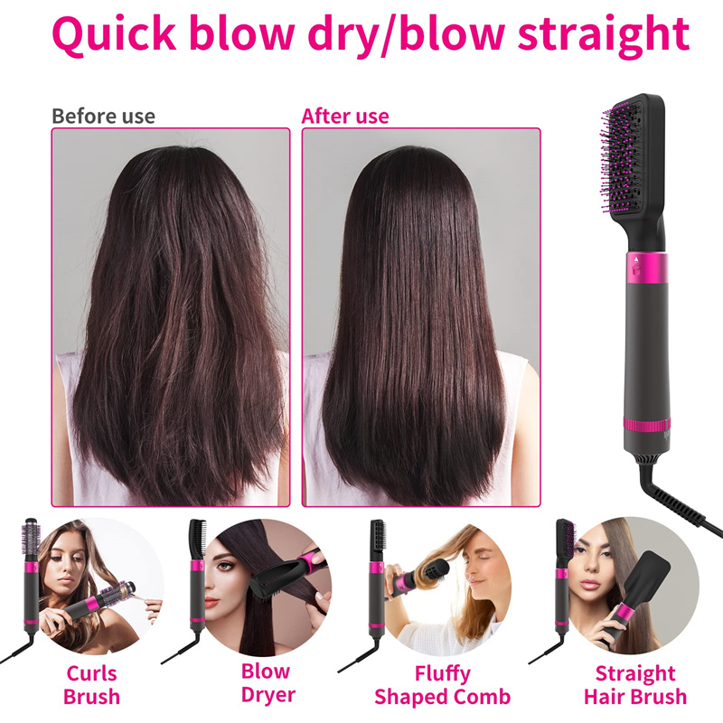 Dropship 3 In 1 Hot Air Brush One-Step Hair Dryer Comb 3 Interchangeable  Brush Combs Volumizer Hair Curler Straightener to Sell Online at a Lower  Price